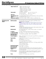 Предварительный просмотр 32 страницы HP Compaq Business Desktop dc7100 Series Specification Sheet