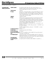 Предварительный просмотр 34 страницы HP Compaq Business Desktop dc7100 Series Specification Sheet