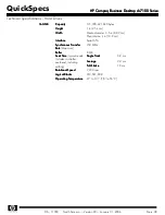 Предварительный просмотр 38 страницы HP Compaq Business Desktop dc7100 Series Specification Sheet