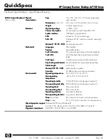 Предварительный просмотр 39 страницы HP Compaq Business Desktop dc7100 Series Specification Sheet