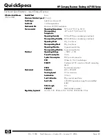 Предварительный просмотр 40 страницы HP Compaq Business Desktop dc7100 Series Specification Sheet