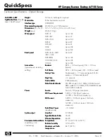 Предварительный просмотр 41 страницы HP Compaq Business Desktop dc7100 Series Specification Sheet