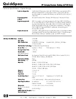 Предварительный просмотр 42 страницы HP Compaq Business Desktop dc7100 Series Specification Sheet