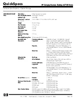 Предварительный просмотр 43 страницы HP Compaq Business Desktop dc7100 Series Specification Sheet