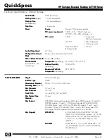 Предварительный просмотр 44 страницы HP Compaq Business Desktop dc7100 Series Specification Sheet