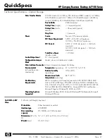 Предварительный просмотр 47 страницы HP Compaq Business Desktop dc7100 Series Specification Sheet