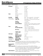 Предварительный просмотр 48 страницы HP Compaq Business Desktop dc7100 Series Specification Sheet