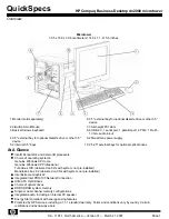 HP Compaq Business Desktop dx2000 Quickspecs предпросмотр