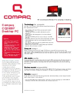 Предварительный просмотр 1 страницы HP Compaq CQ2009F Specifications