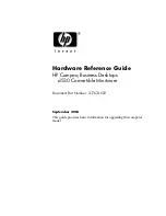 Предварительный просмотр 1 страницы HP Compaq d530 MT Hardware Reference Manual