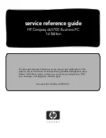 Preview for 1 page of HP Compaq dc5700 MT Reference Manual