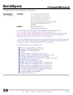 Preview for 5 page of HP Compaq dc5800 Specifications