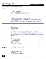 Preview for 14 page of HP Compaq dc5800 Specifications