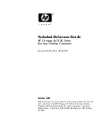 HP Compaq dc7800 MT Technical Reference Manual preview