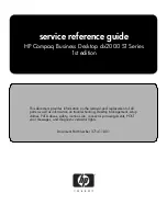 Предварительный просмотр 1 страницы HP Compaq dx2000 ST Reference Manual