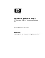 HP Compaq dx2200 Hardware Reference Manual preview