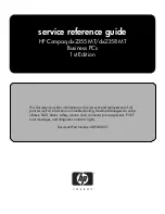 Предварительный просмотр 1 страницы HP Compaq dx2355 MT Service & Reference Manual