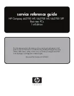 HP Compaq dx2700 Microtower and Small Form Factor Service & Reference Manual preview