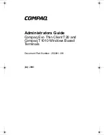 HP Compaq Evo T20 Supplementary Manual предпросмотр