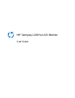 Предварительный просмотр 1 страницы HP Compaq L2301w User Manual