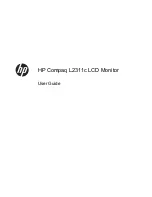 Preview for 1 page of HP Compaq L2311c User Manual