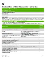 Предварительный просмотр 1 страницы HP Compaq LE1851wl Disassembly Instructions Manual