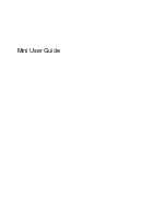 HP Compaq Mini 110 User Manual preview