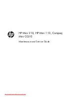 HP Compaq Mini 210 Maintenance And Service Manual preview