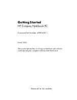 HP Compaq NC6320 Getting Started Manual preview