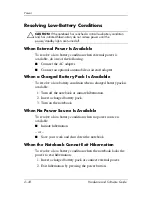 Preview for 62 page of HP Compaq Notebook series Hardware And Software Manual