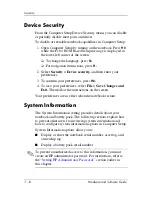 Preview for 182 page of HP Compaq Notebook series Hardware And Software Manual