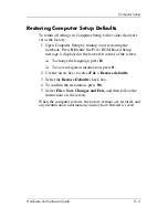 Preview for 202 page of HP Compaq Notebook series Hardware And Software Manual