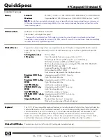 Предварительный просмотр 5 страницы HP Compaq nx6110 Specifications