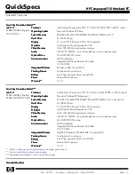 Предварительный просмотр 11 страницы HP Compaq nx6110 Specifications