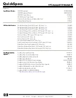 Предварительный просмотр 14 страницы HP Compaq nx6110 Specifications