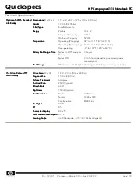 Предварительный просмотр 19 страницы HP Compaq nx6110 Specifications