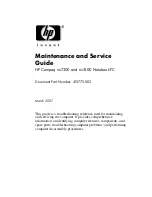 HP Compaq NX7300 Maintenance And Service Manual preview