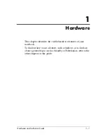 Preview for 9 page of HP Compaq NX9600 Hardware And Software Manual