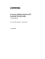 Preview for 1 page of HP Compaq Presario 1700 Series Setup Manual