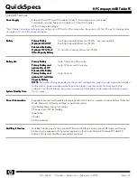 Preview for 10 page of HP Compaq tc4400 Specifications