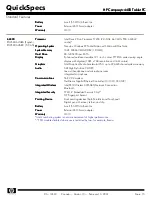 Preview for 15 page of HP Compaq tc4400 Specifications
