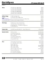 Preview for 16 page of HP Compaq tc4400 Specifications