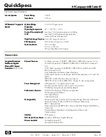 Preview for 28 page of HP Compaq tc4400 Specifications