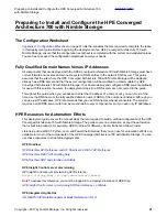 Предварительный просмотр 21 страницы HP Converged Architecture 700 Deployment Manual