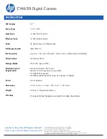 Preview for 2 page of HP CW450t Specifications