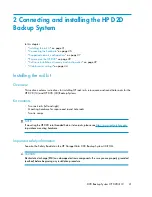 Preview for 31 page of HP D2D User Manual