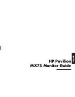 Preview for 1 page of HP D5259A - Pavilion M70 - 17" CRT Display User Manual