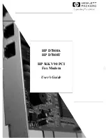 Preview for 1 page of HP D7808A User Manual