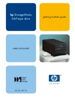 Предварительный просмотр 1 страницы HP DAT 72e Getting Started Manual