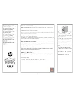 Предварительный просмотр 1 страницы HP DESIGNJET 3D Assembly Instructions Manual